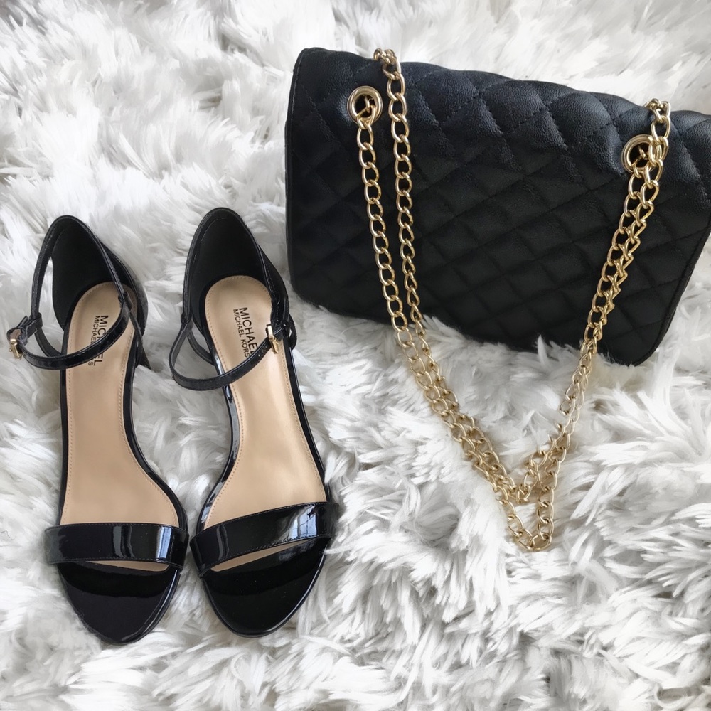 New MK Black Heels